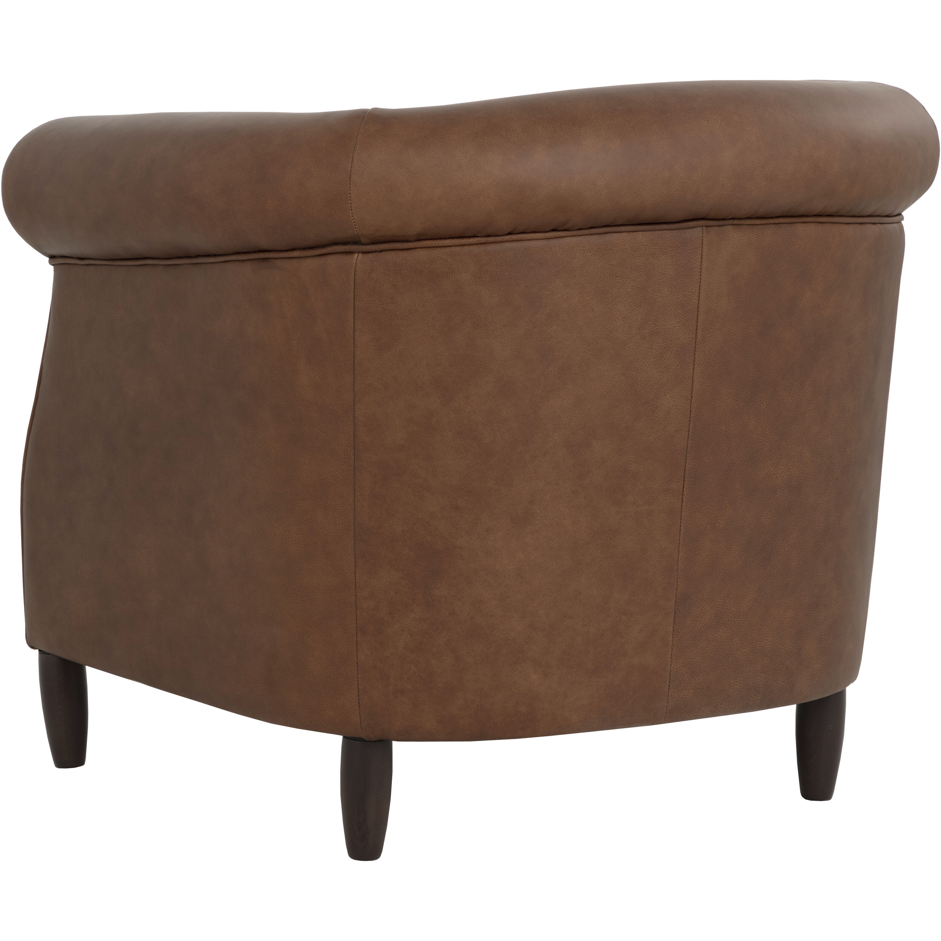 Marjorie Cognac Leather Lounge Chair